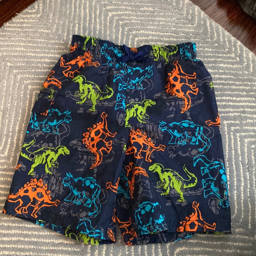 Amazon brand new toddler dinosaur swim trunks, Size 24 months